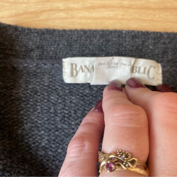 Vintage |Banana Republic| 100% Lambswool Men’s Cardigan Sweater Size XL - Picture 4 of 7